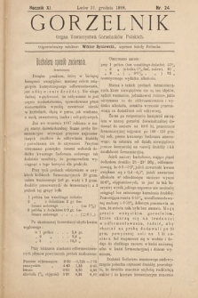 Gorzelnik : organ Towarzystwa Gorzelników Polskich we Lwowie. R. 11, 1898, nr 24