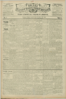 Gazeta Polska w Chicago : pismo ludowe dla Polonii w Ameryce. R.19, nr 1 (1 stycznia 1891)