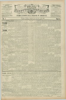 Gazeta Polska w Chicago : pismo ludowe dla Polonii w Ameryce. R.19, nr 2 (8 stycznia 1891)