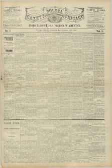 Gazeta Polska w Chicago : pismo ludowe dla Polonii w Ameryce. R.19, nr 3 (15 stycznia 1891)
