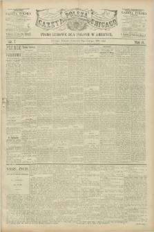Gazeta Polska w Chicago : pismo ludowe dla Polonii w Ameryce. R.19, nr 7 (12 lutego 1891)