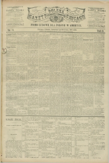 Gazeta Polska w Chicago : pismo ludowe dla Polonii w Ameryce. R.19, nr 14 (2 kwietnia 1891)