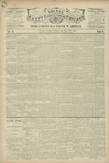 Gazeta Polska w Chicago : pismo ludowe dla Polonii w Ameryce. R.19, nr 21 (21 maja 1891)