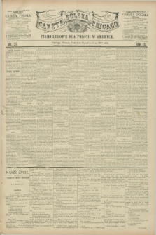 Gazeta Polska w Chicago : pismo ludowe dla Polonii w Ameryce. R.19, nr 25 (18 czerwca 1891)