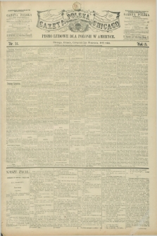 Gazeta Polska w Chicago : pismo ludowe dla Polonii w Ameryce. R.19, nr 36 (3 września 1891)