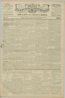 Gazeta Polska w Chicago : pismo ludowe dla Polonii w Ameryce. R.19, nr 42 (15 października 1891)