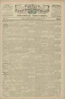 Gazeta Polska w Chicago : pismo ludowe dla Polonii w Ameryce. R.19, nr 45 (5 listopada 1891)