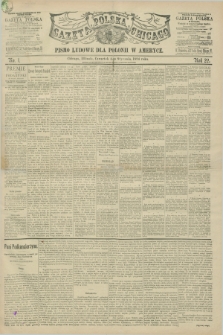 Gazeta Polska w Chicago : pismo ludowe dla Polonii w Ameryce. R.22, No. 1 (4 stycznia 1894)