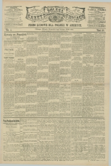 Gazeta Polska w Chicago : pismo ludowe dla Polonii w Ameryce. R.22, No. 5 (1 lutego 1894)