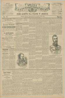 Gazeta Polska w Chicago : pismo ludowe dla Polonii w Ameryce. R.22, No. 45 (8 listopada 1894)