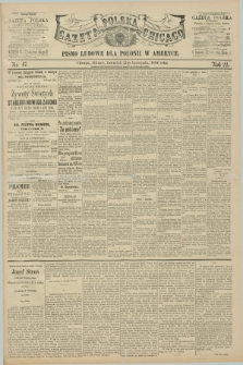 Gazeta Polska w Chicago : pismo ludowe dla Polonii w Ameryce. R.22, No. 47 (22 listopada 1894)