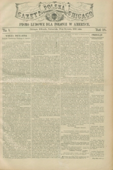 Gazeta Polska w Chicago : pismo ludowe dla Polonii w Ameryce. R.24, No. 4 (23 stycznia 1896)