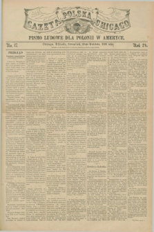 Gazeta Polska w Chicago : pismo ludowe dla Polonii w Ameryce. R.24, No. 17 (23 kwietnia 1896)