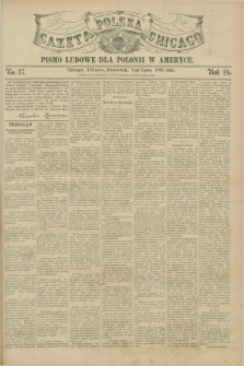 Gazeta Polska w Chicago : pismo ludowe dla Polonii w Ameryce. R.24, No. 27 (2 lipca 1896)