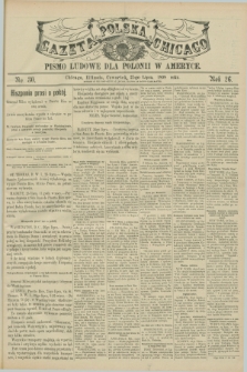 Gazeta Polska w Chicago : pismo ludowe dla Polonii w Ameryce. R.26, No. 30 (27 lipca 1898)