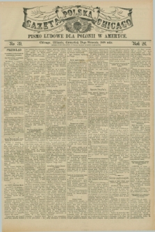 Gazeta Polska w Chicago : pismo ludowe dla Polonii w Ameryce. R.26, No. 39 (29 września 1898)