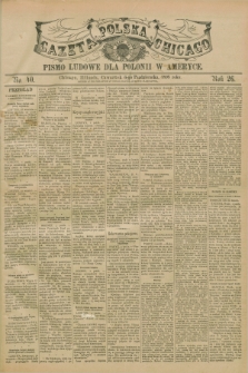 Gazeta Polska w Chicago : pismo ludowe dla Polonii w Ameryce. R.26, No. 40 (6 października 1898)