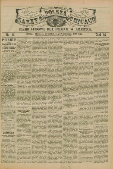 Gazeta Polska w Chicago : pismo ludowe dla Polonii w Ameryce. R.26, No. 41 (13 października 1898)