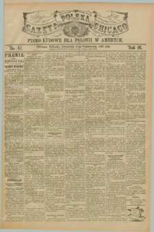 Gazeta Polska w Chicago : pismo ludowe dla Polonii w Ameryce. R.26, No. 43 (27 października 1898)