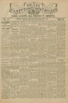 Gazeta Polska w Chicago : pismo ludowe dla Polonii w Ameryce. R.26, No. 51 (22 grudnia 1898)