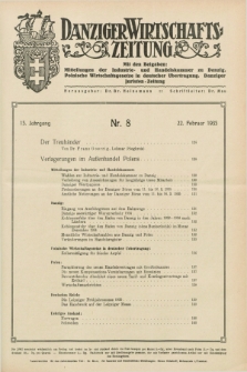 Danziger Wirtschaftszeitung. Jg.15, Nr. 8 (22 Februar 1935)