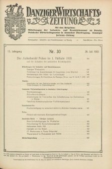Danziger Wirtschaftszeitung. Jg.15, Nr. 30 (26 Juli 1935)