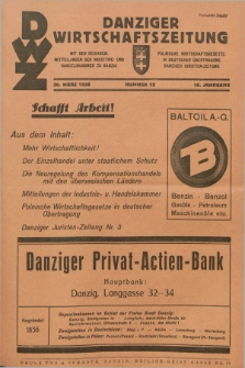 Danziger Wirtschaftszeitung. Jg.16, Nr. 12 (20 März 1936)