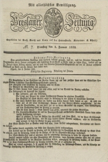 Breslauer Zeitung : mit allerhöchster Bewilligung. 1833, No. 7 (8 Januar) + dod.