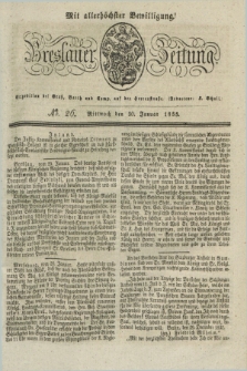 Breslauer Zeitung : mit allerhöchster Bewilligung. 1833, No. 26 (30 Januar) + dod.