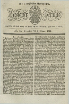 Breslauer Zeitung : mit allerhöchster Bewilligung. 1833, No. 35 (9 Februar) + dod.
