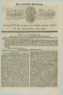 Breslauer Zeitung : mit allerhöchster Bewilligung. 1833, No. 53 (2 März) + dod.