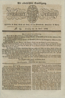 Breslauer Zeitung : mit allerhöchster Bewilligung. 1833, No. 89 (16 April) + dod.