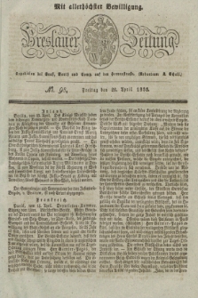 Breslauer Zeitung : mit allerhöchster Bewilligung. 1833, No. 98 (26 April) + dod.
