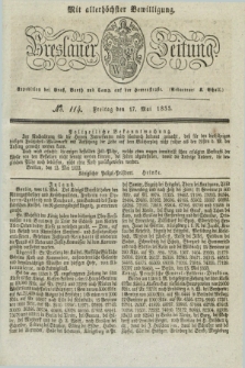 Breslauer Zeitung : mit allerhöchster Bewilligung. 1833, No. 114 (17 Mai) + dod.