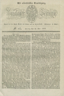 Breslauer Zeitung : mit allerhöchster Bewilligung. 1833, No. 125 (31 Mai) + dod.