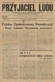 Przyjaciel Ludu : Tygodnik Społeczno-Polityczny. 1947, nr 1-2