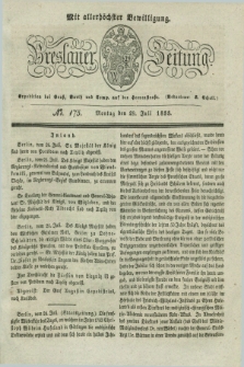 Breslauer Zeitung : mit allerhöchster Bewilligung. 1833, No. 175 (29 Juli) + dod.