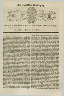 Breslauer Zeitung : mit allerhöchster Bewilligung. 1833, No. 185 (9 August) + dod.