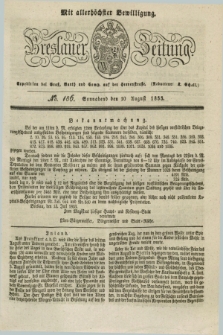 Breslauer Zeitung : mit allerhöchster Bewilligung. 1833, No. 186 (10 August) + dod.