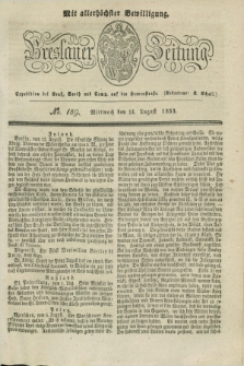 Breslauer Zeitung : mit allerhöchster Bewilligung. 1833, No. 189 (14 August) + dod.