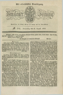 Breslauer Zeitung : mit allerhöchster Bewilligung. 1833, No. 202 (29 August) + dod.
