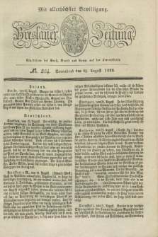 Breslauer Zeitung : mit allerhöchster Bewilligung. 1833, No. 204 (31 August) + dod.