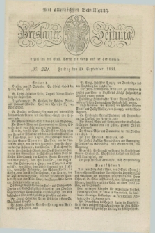 Breslauer Zeitung : mit allerhöchster Bewilligung. 1833, No. 221 (20 September) + dod.