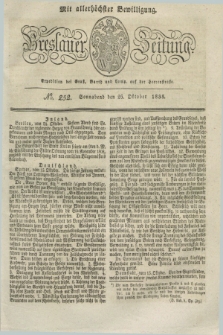 Breslauer Zeitung : mit allerhöchster Bewilligung. 1833, No. 252 (26 Oktober) + dod.