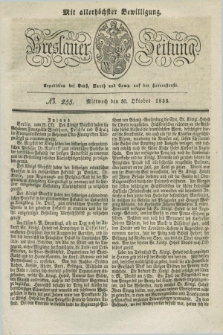 Breslauer Zeitung : mit allerhöchster Bewilligung. 1833, No. 255 (30 Oktober) + dod.