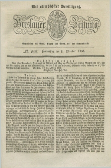 Breslauer Zeitung : mit allerhöchster Bewilligung. 1833, No. 256 (31 Oktober) + dod.
