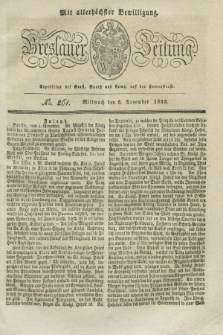 Breslauer Zeitung : mit allerhöchster Bewilligung. 1833, No. 261 (6 November) + dod.