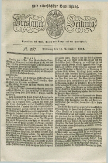 Breslauer Zeitung : mit allerhöchster Bewilligung. 1833, No. 267 (13 November) + dod.