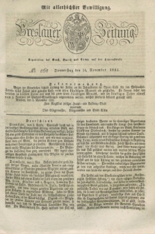 Breslauer Zeitung : mit allerhöchster Bewilligung. 1833, No. 268 (14 November) + dod.