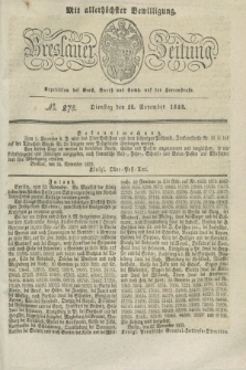 Breslauer Zeitung : mit allerhöchster Bewilligung. 1833, No. 278 (26 November) + dod.
